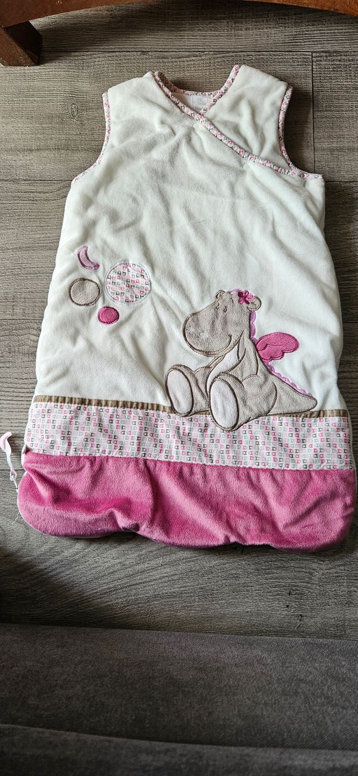 Gigoteuse et tour de lit hippopotame 0-6mois