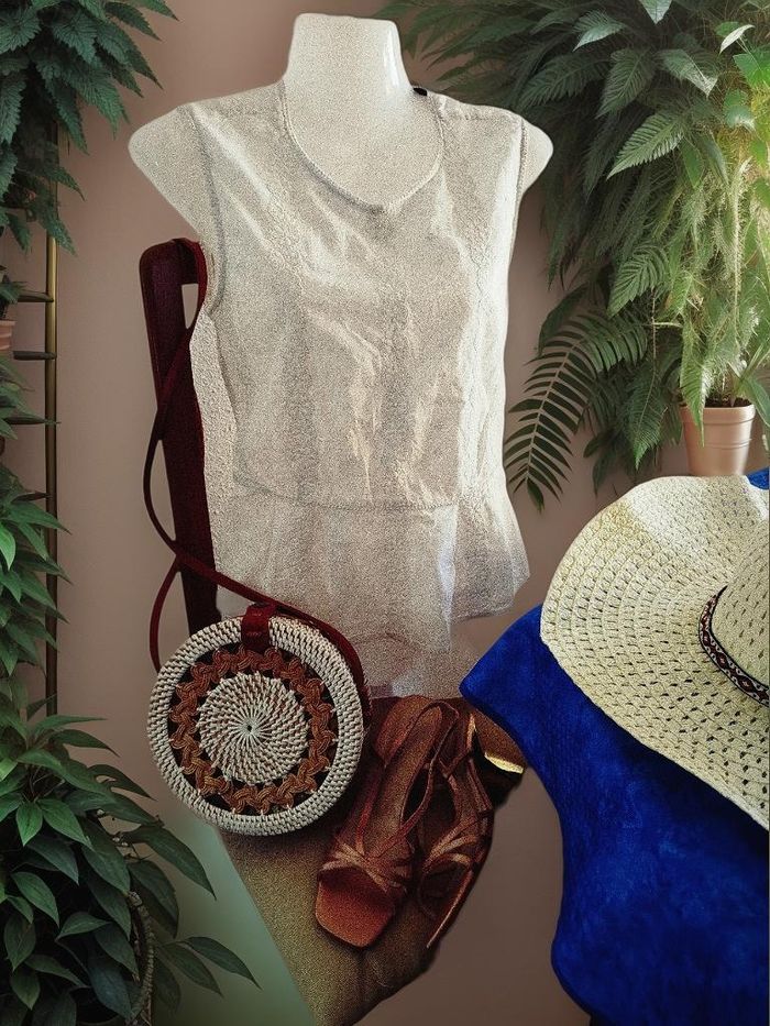 Haut broderie anglaise Comptoir des Cotonniers lo - photo numéro 2