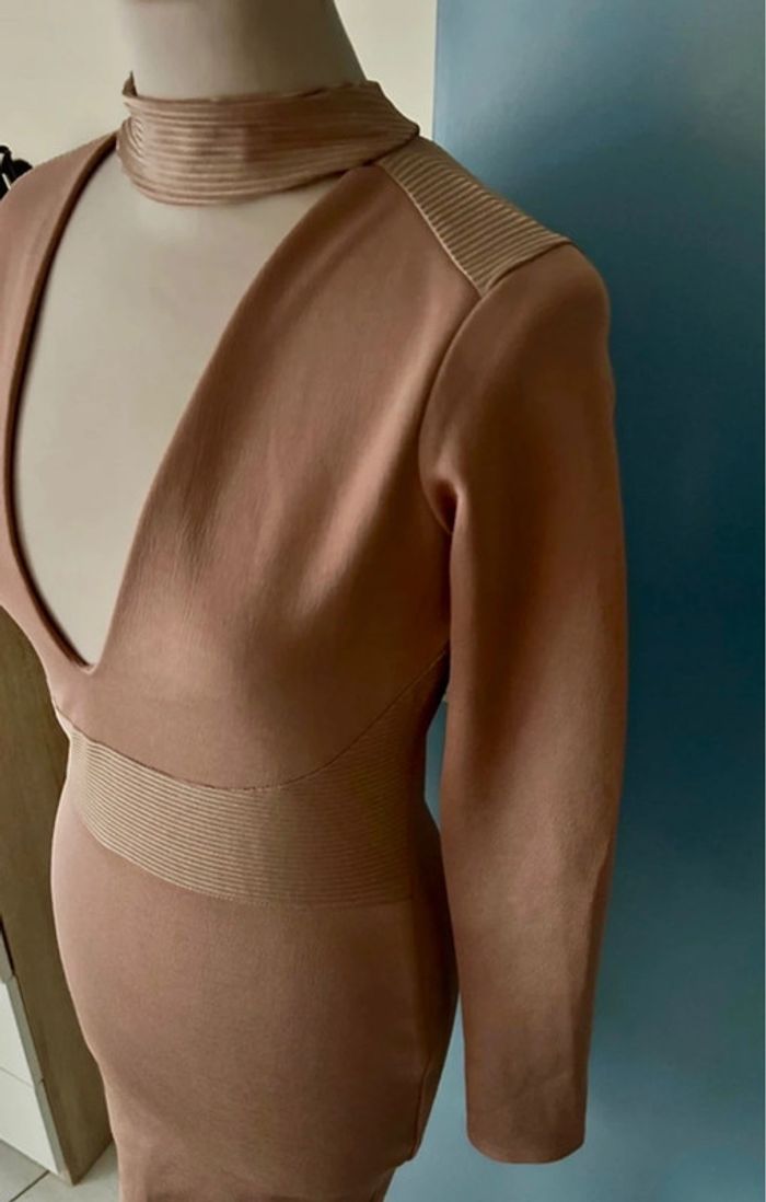 Robe chic à manches longues, rose poudrée, Boohoo - photo numéro 4