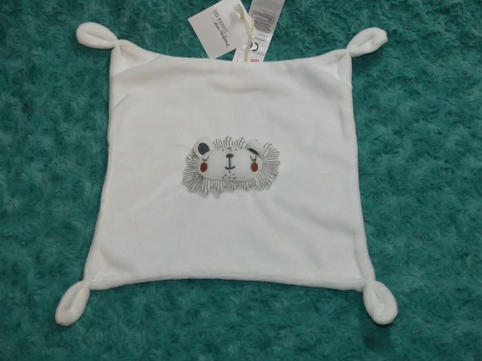 Doudou plat lion blanc écru Du pareil au même dpam 🦁Neuf