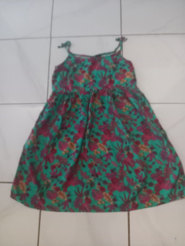 Robe d ete fille a bretelle taille 12 ans en coton marque kiabi - photo numéro 5