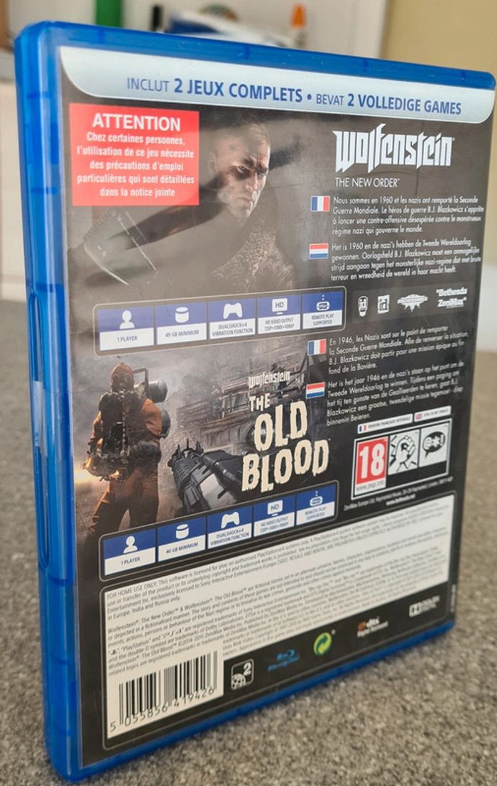 Wolfenstein 2 jeux: The New Order &
The Old Blood - photo numéro 2