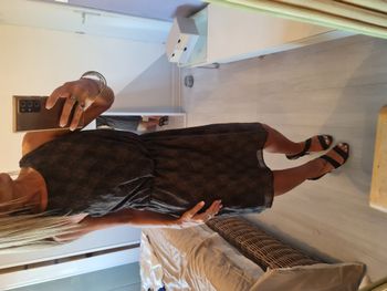 Robe marron kaki noire doublée Garcia Jeans Taille 36