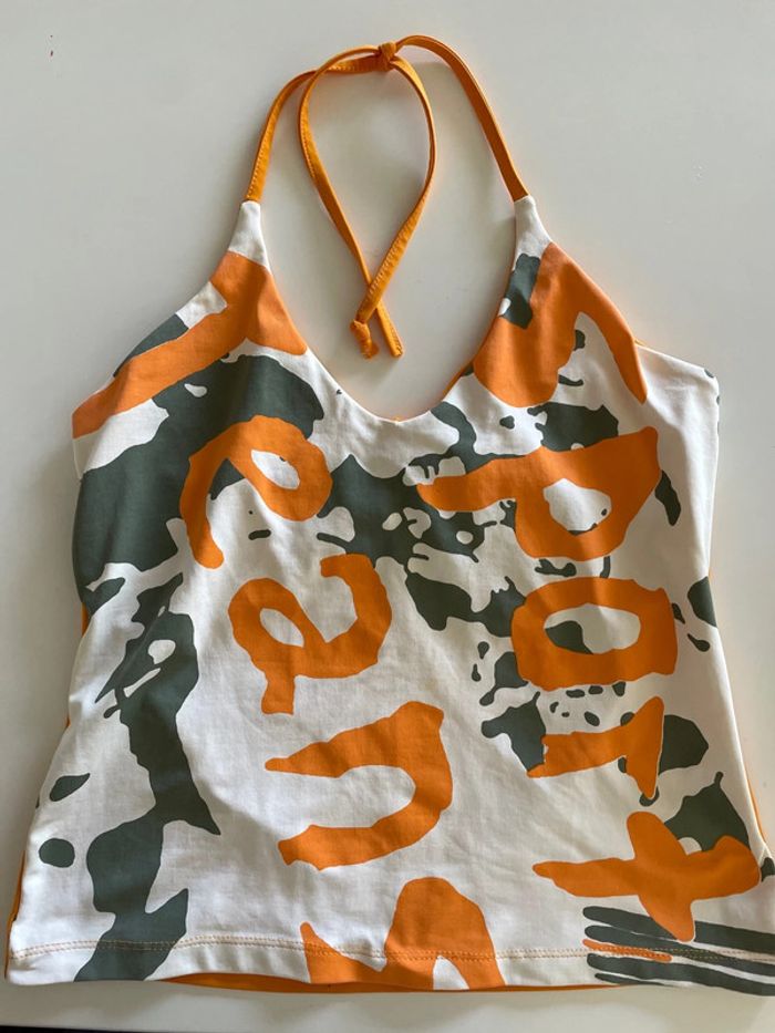 Débardeur noué orange - photo numéro 6