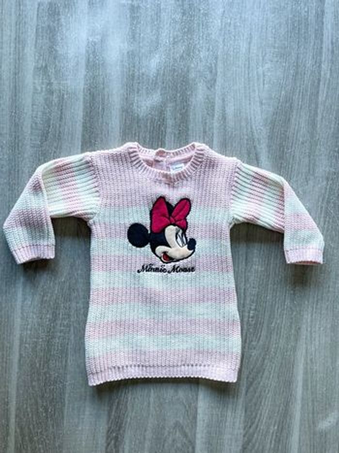 Robe pull Minnie bébé fille taille 6-9 mois