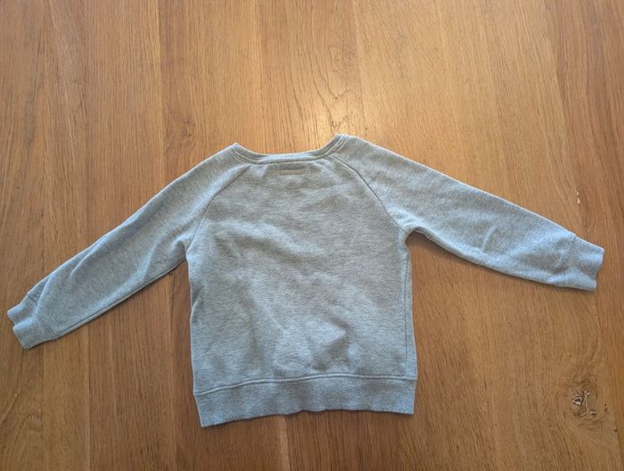Pull gris motif jaune fille 4 ans - photo numéro 3