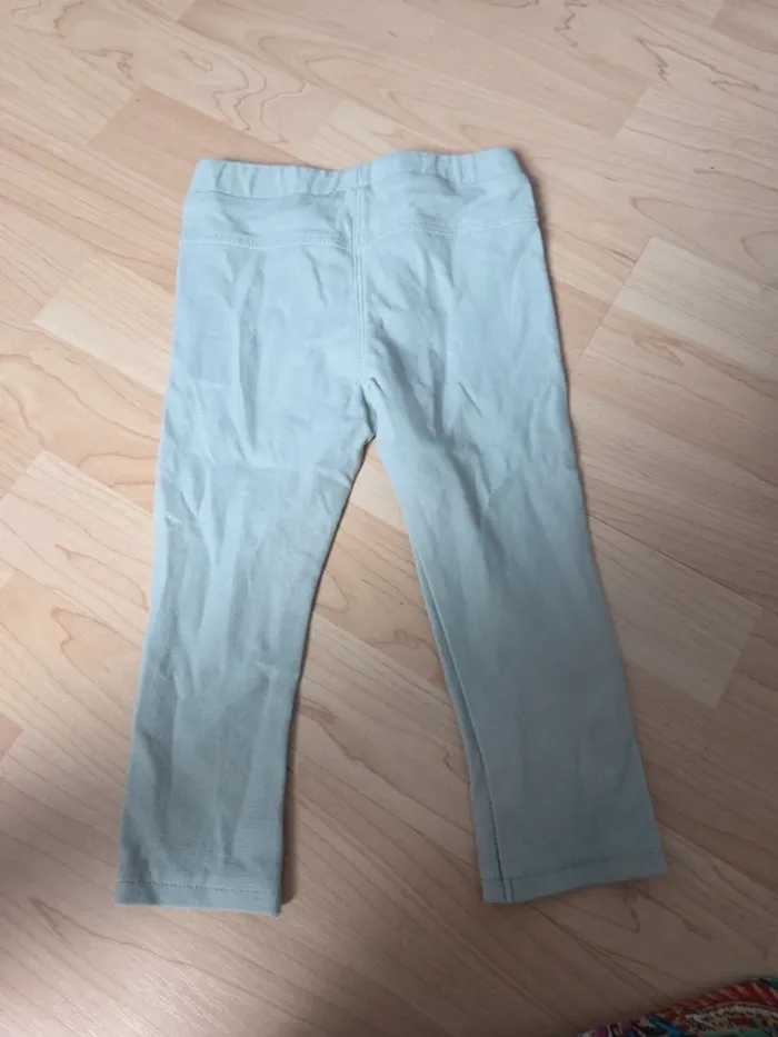 Legging kiabi taille 2ans vert d'eau - photo numéro 3