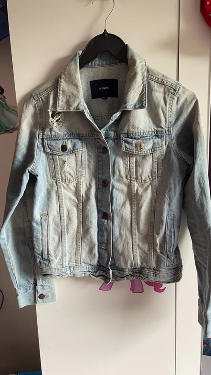 Veste en jean taille XS/14 ans - photo numéro 2
