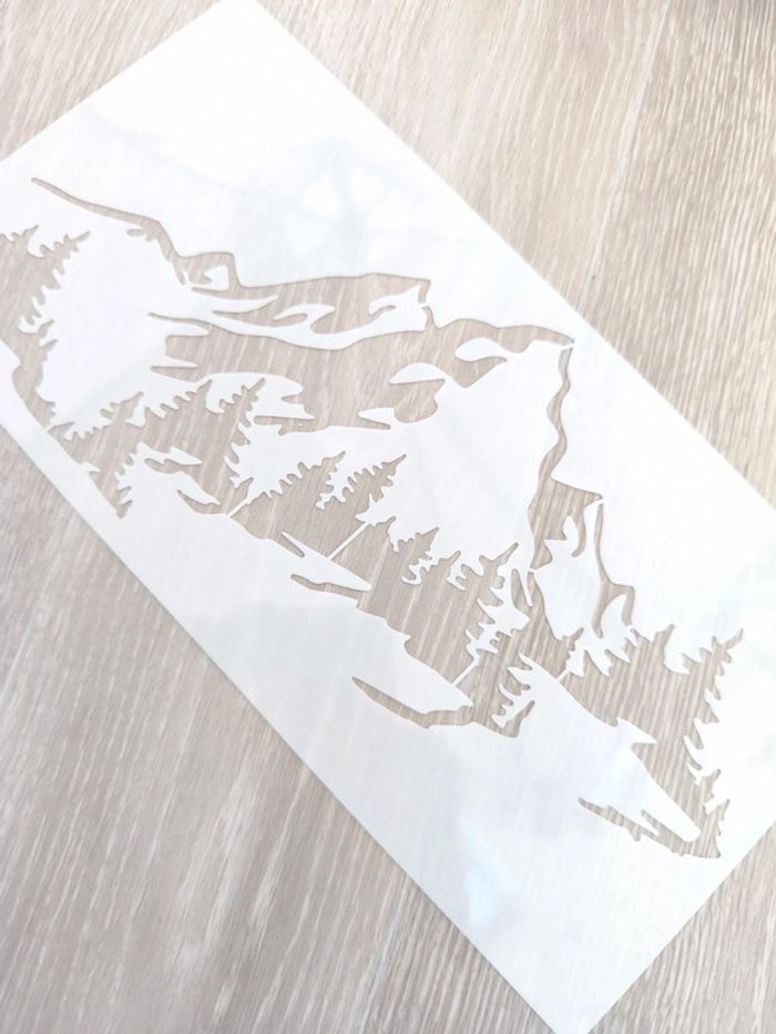 Pochoir montagnes - photo numéro 2