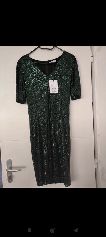 Robe de soirée zapa verte neuve
