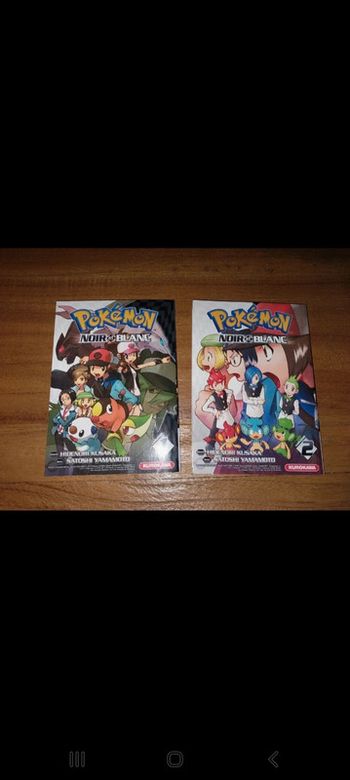 Mangas tome 1 et 2 Pokémon noir et blanc