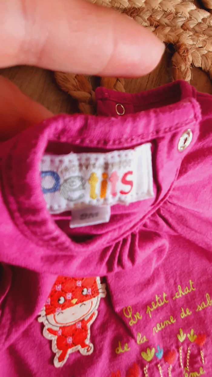 Lot 4 tshirts 9 mois fille - photo numéro 9