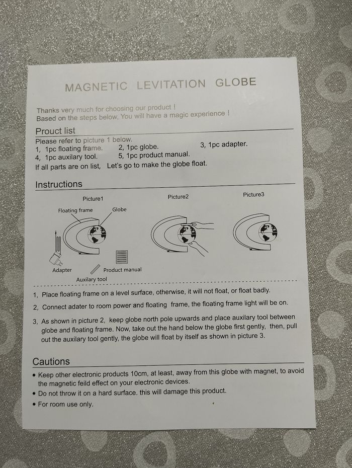 Globe magnétique en lévitation - photo numéro 4