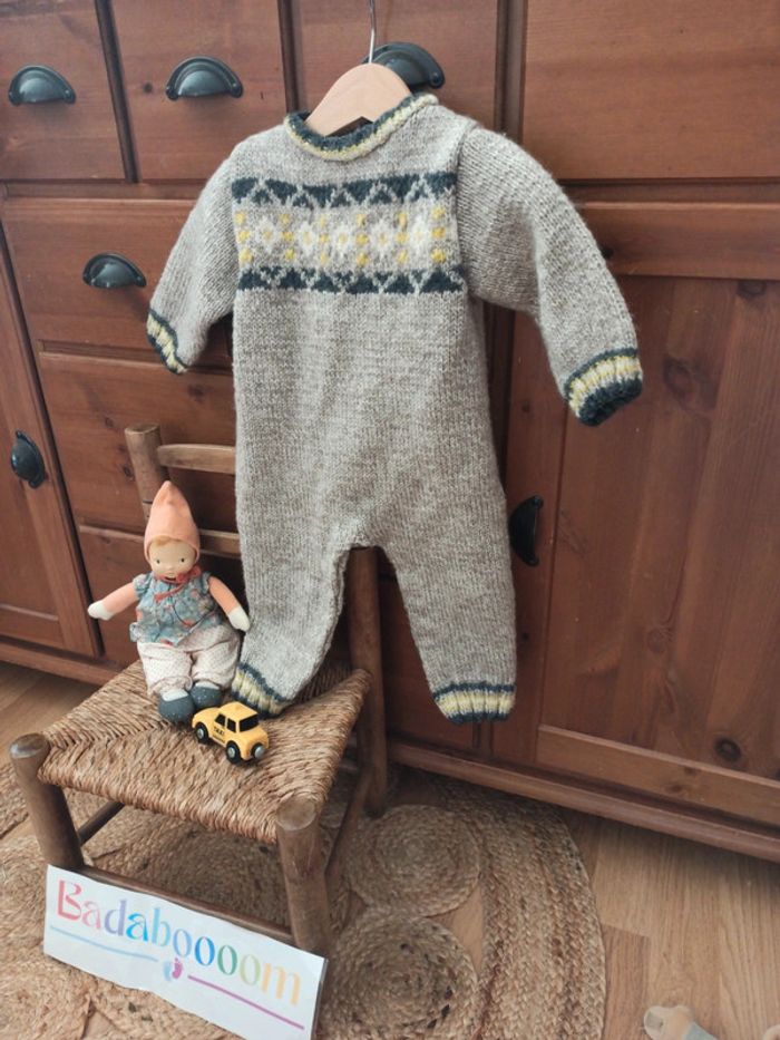 Combinaison laine tbe 9 mois - photo numéro 3