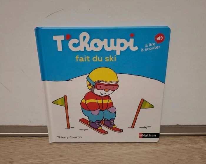 Livre T'choupi fait du ski