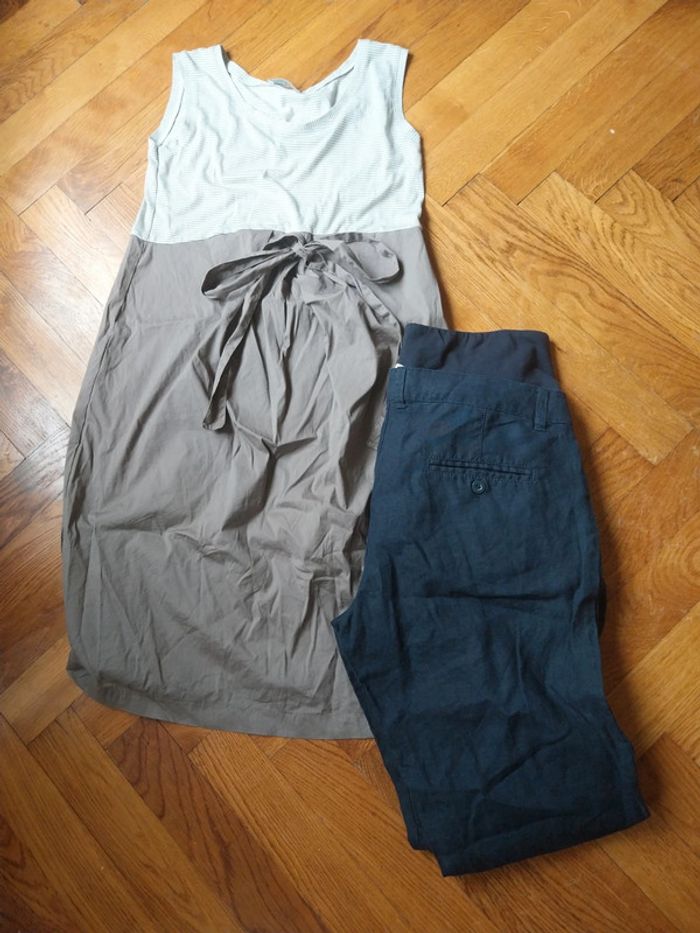 Robe +pantalon printemps colline et neuf lune taille 42