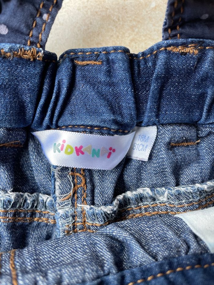 Salopette short en jean - photo numéro 6