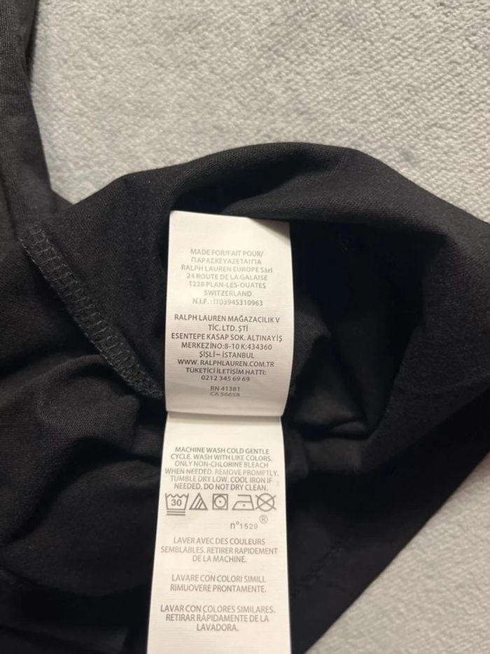 T-shirt Ralph Lauren Crewneck Embroidered Black Red Poney – Taille L - photo numéro 7