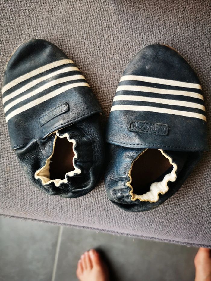 Chaussons cuir bébé robeez 23/24 - photo numéro 3