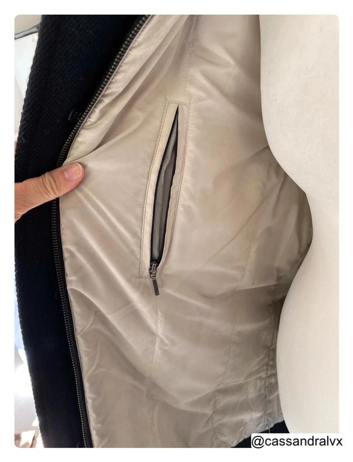 Parka en laine noire - Zara - photo numéro 4