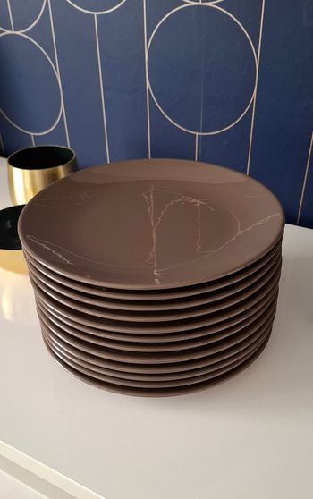 service de table marron