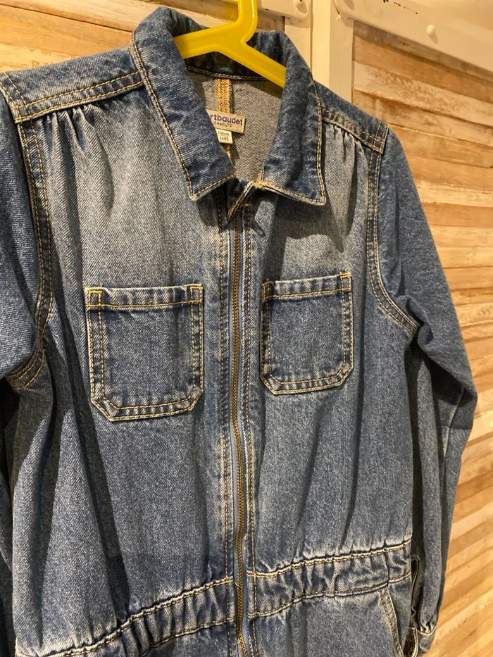 Salopette en jean vert baudet 9 ans - photo numéro 2