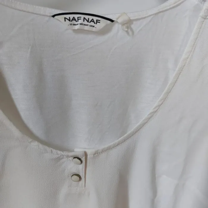 Top blanc avec dentelle taille S - photo numéro 2