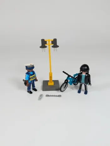 Playmobil Policier et voleur de vélo