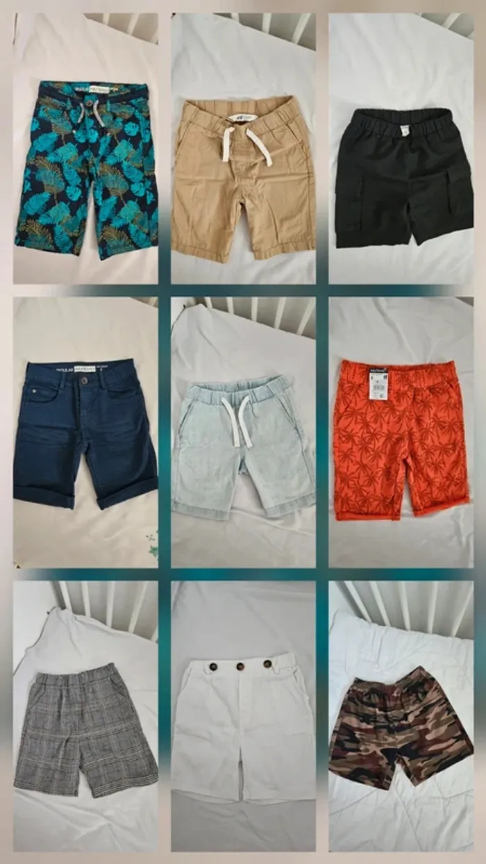 Lot de 9 shorts 5 ans