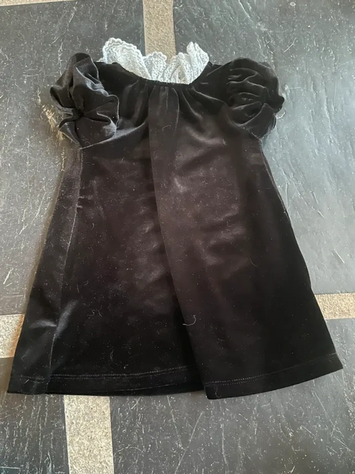 Robe velours manche courte 12 mois