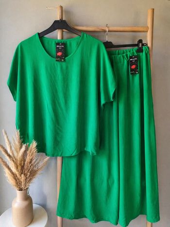 Ensemble Fluide pantalon + tee-shirt taille unique 36 au 44