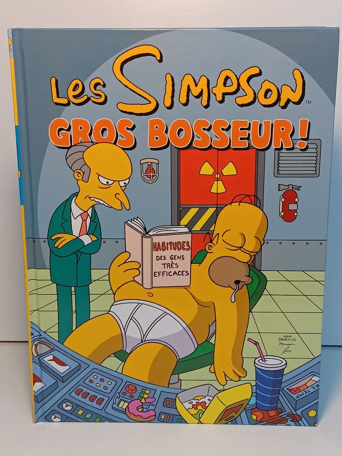 Livre Bande dessinée les Simpson Gros bosseur