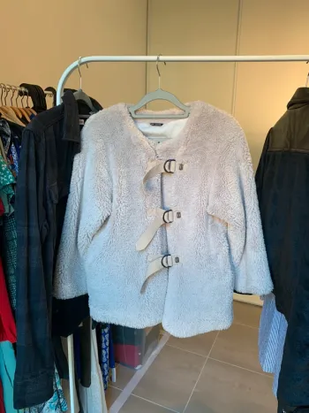 Veste en polaire peluche beige Cop. Copine