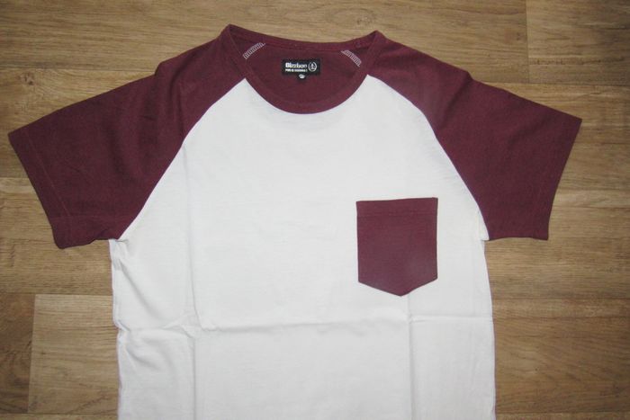 TEE SHIRT MC BLANC ET BORDEAUX "BIZZBEE" - TAILLE XS - n°11 - photo numéro 2