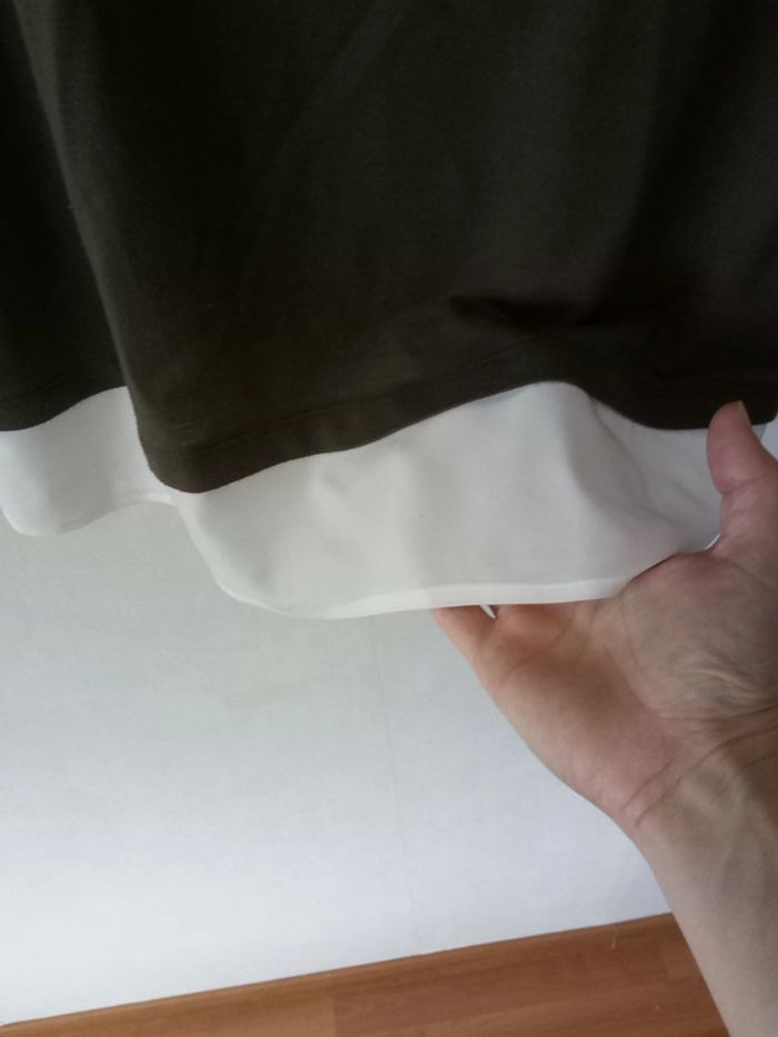 T-shirt bicolore kaki/blanc T38 Gemo - photo numéro 8