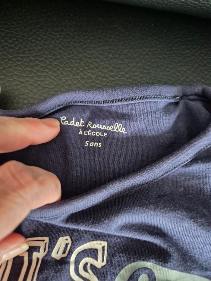 Tee-shirt manches longues CADET Rousselle 5 ans - photo numéro 3