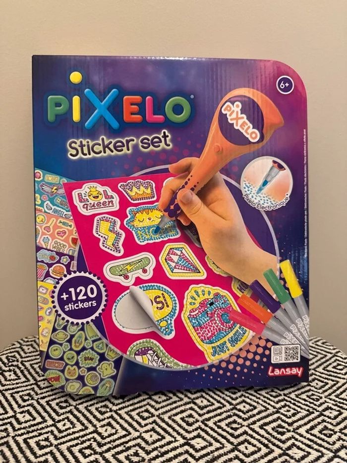 Lansay - Jeu créatif -Pixelo Sticker Set