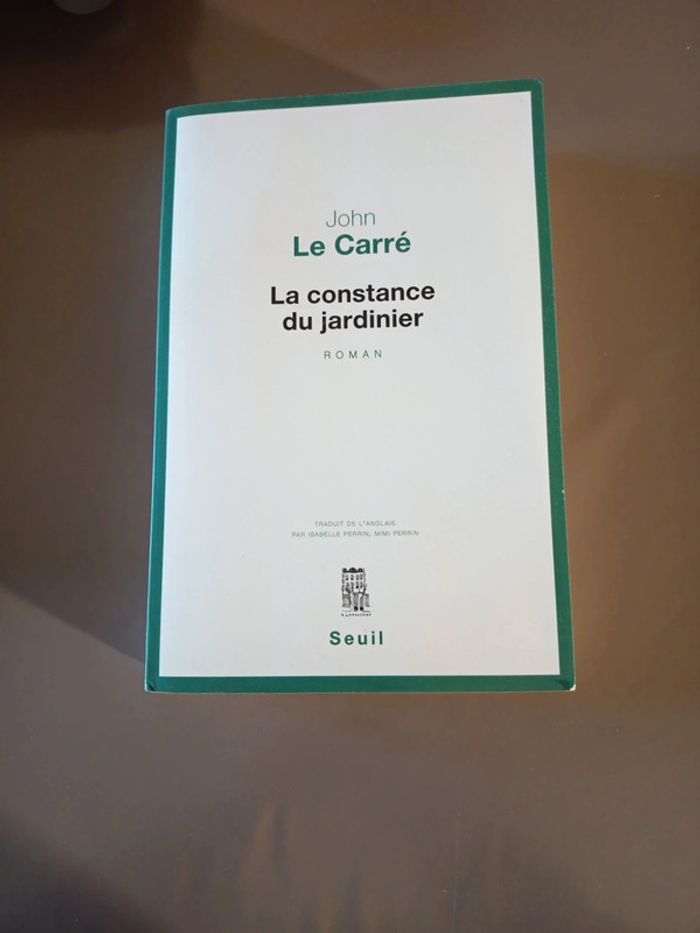 Livre La constance du jardinier