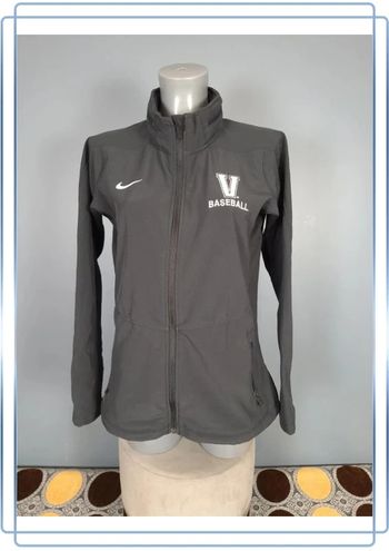 Veste a capuche vintage full zip nike femme taille M noire - brodé
