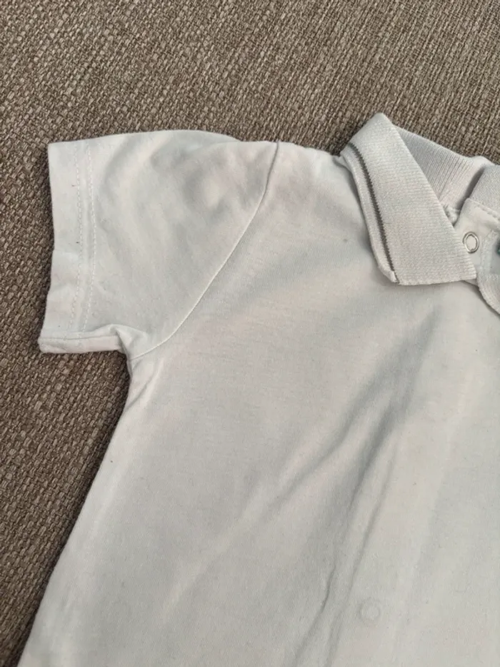 Ensemble pantalon et polo en coton 3 mois - photo numéro 7
