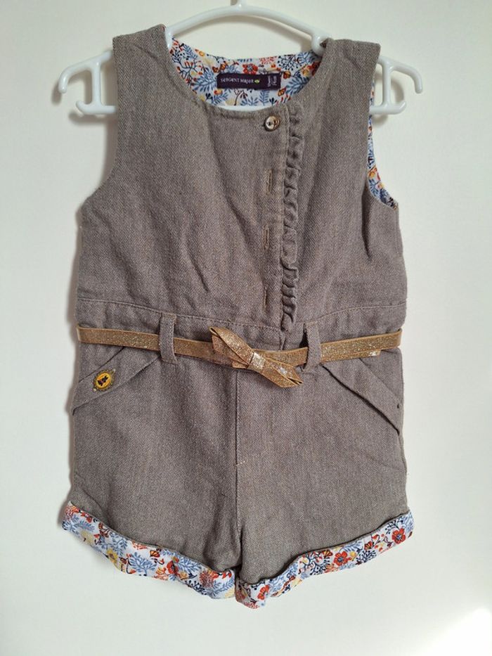 Combishort - Sergent Major - 12mois - 74cm