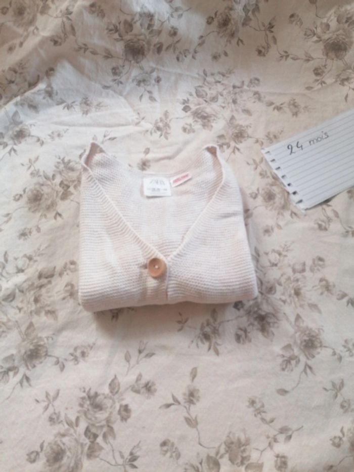 Gilet maille zara 86cm - photo numéro 4
