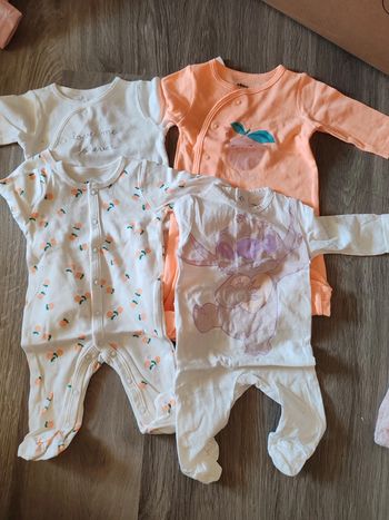 Lot de 4 pyjamas été divers - 3mois