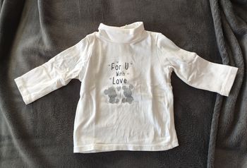 T-shirt manches longues col roulé