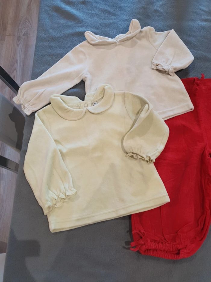 Lot pti pull et pantalon large - photo numéro 2