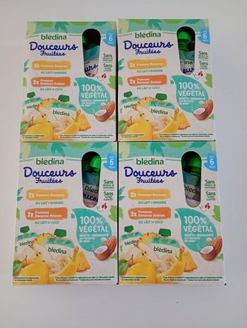 Lot de 16 gourdes végétals 2 parfums 