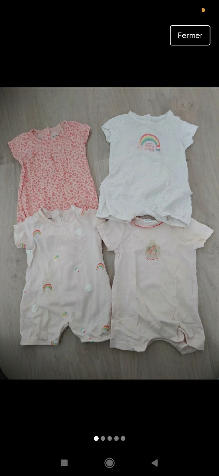 Lot 4 barboteuse 3 mois