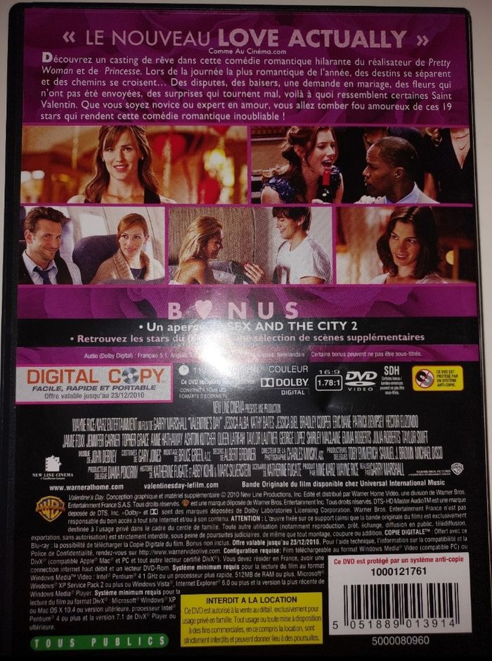 Dvd Valentine's Day - photo numéro 4