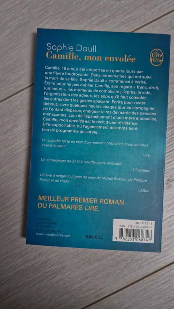 Livre Camille mon envolée - photo numéro 2