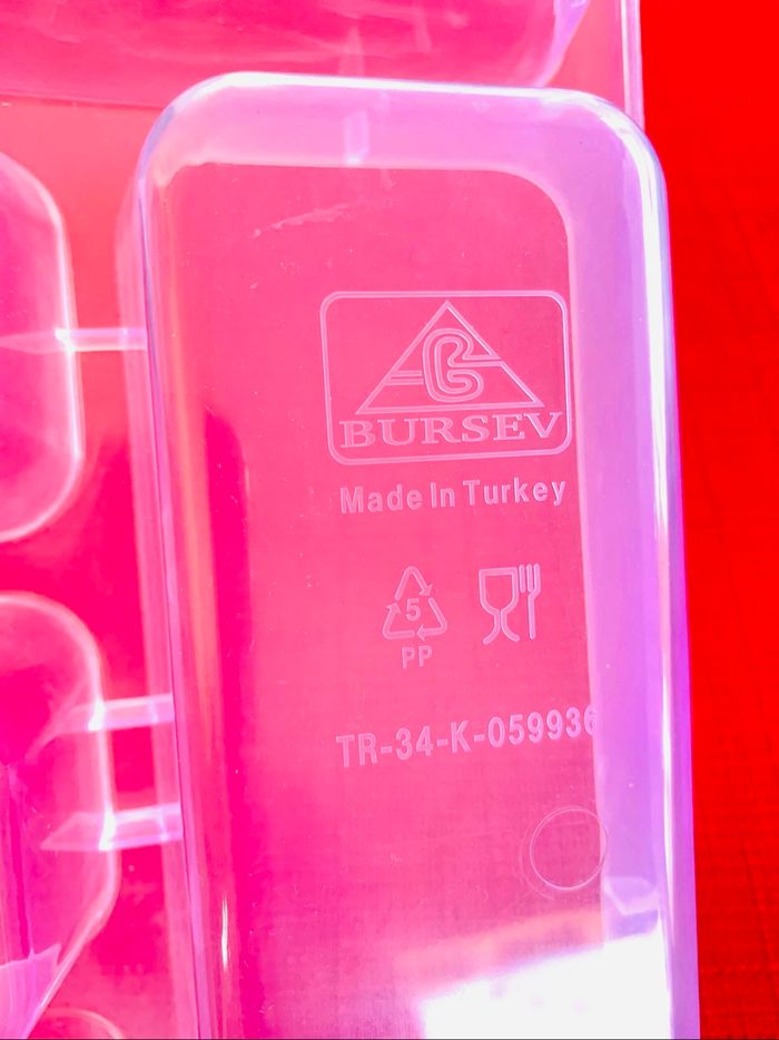 Range couverts en plastique transparent - photo numéro 4